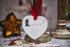 Cockapoo Walk Beside Us Ceramic Heart